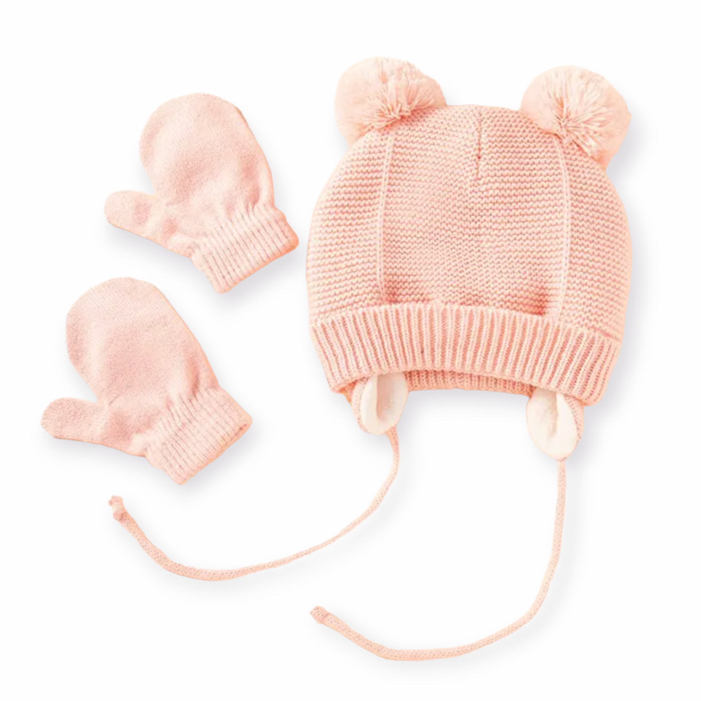Set: Mutsje met Fleece Voering en Wantjes (3 kleuren)