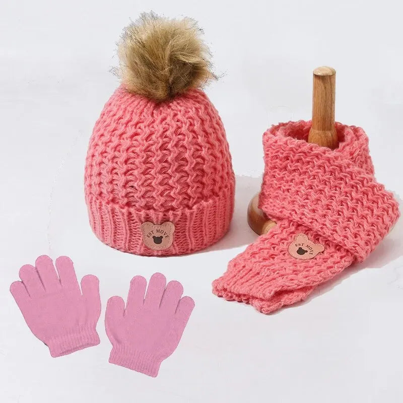 Set: Baby Muts, Sjaal en Wantjes (2 kleuren)