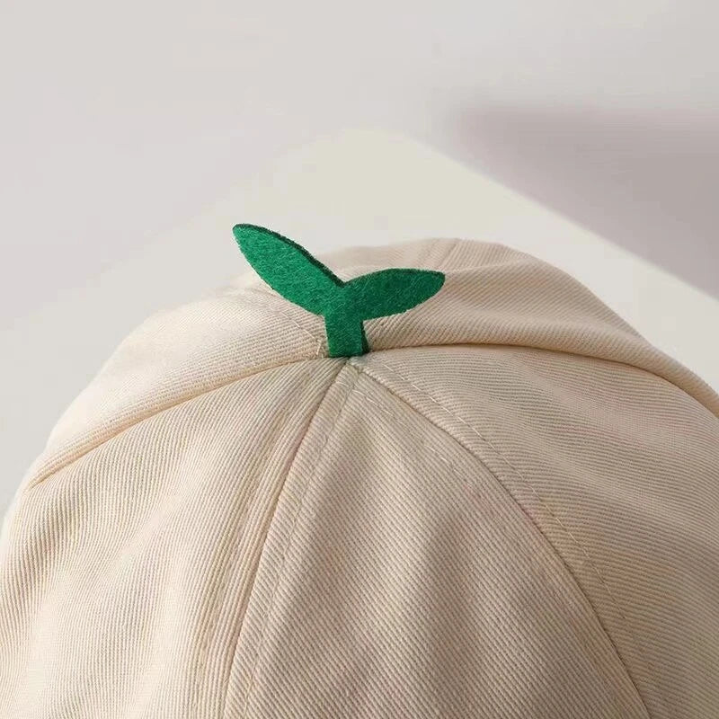 Zonnehoedje met blaadje detail
