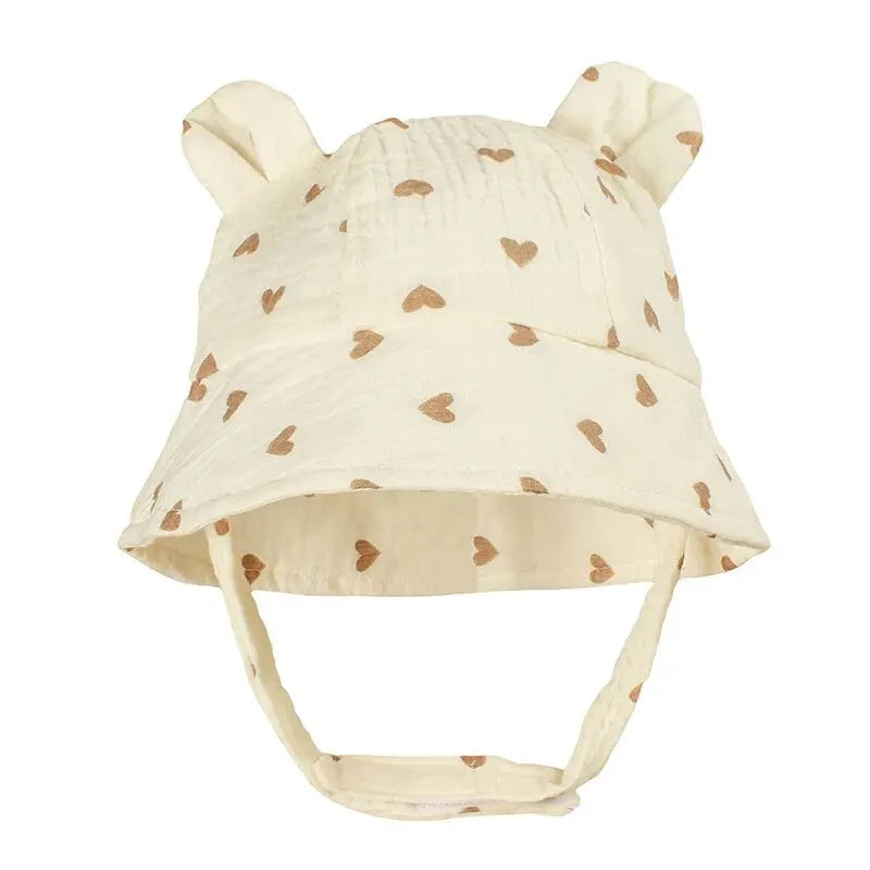 Hydrofiel Zonnehoedje met Oren 'Hartjes'
