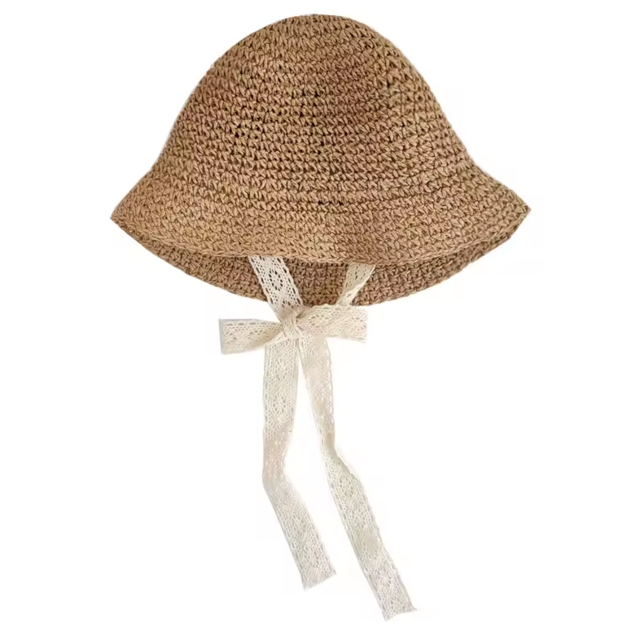 Gevlochten Zomerhoedje Caramel