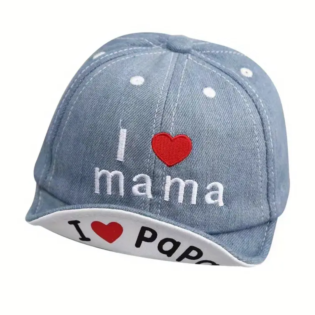 Baseball Cap 'I Love Mama & Papa'