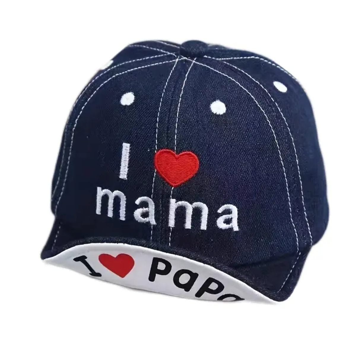 Baseball Cap 'I Love Mama & Papa'