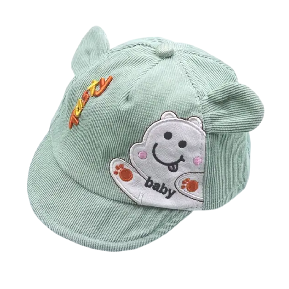 Corduroy Cap met Oortjes (4 kleuren) groen