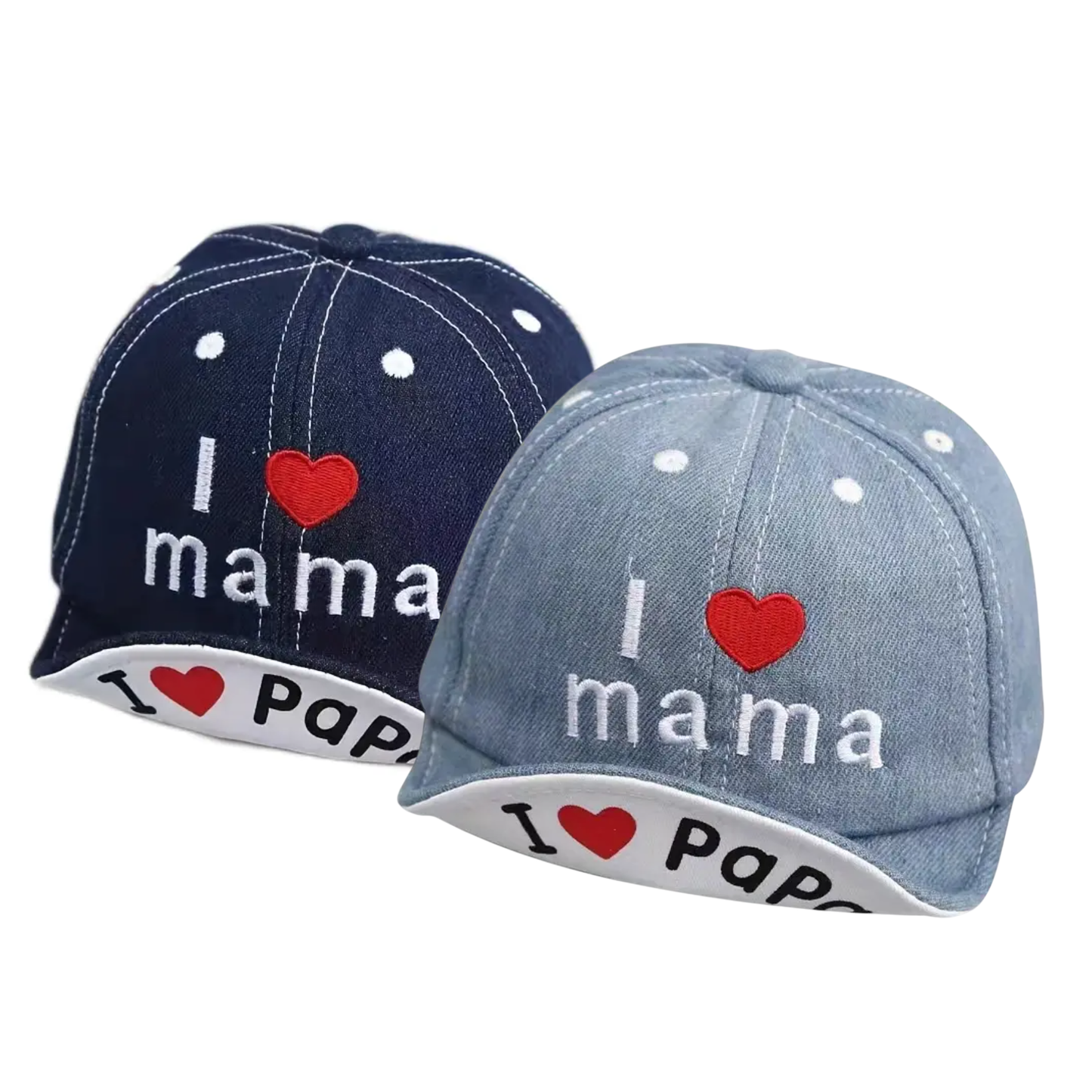 Baseball Cap 'I Love Mama & Papa'