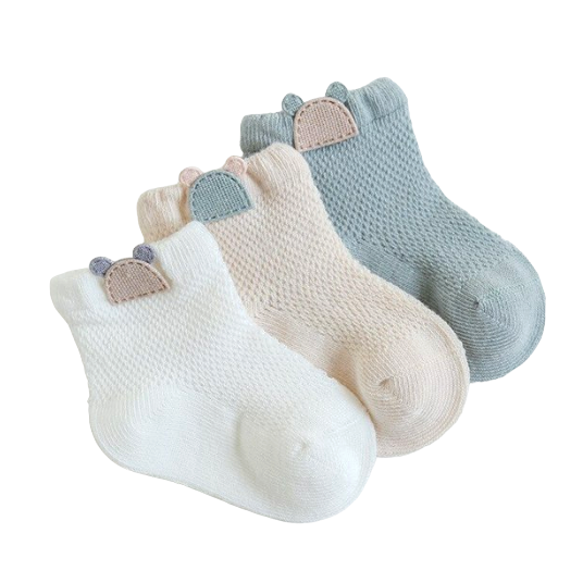 Set van 3 beren babysokjes