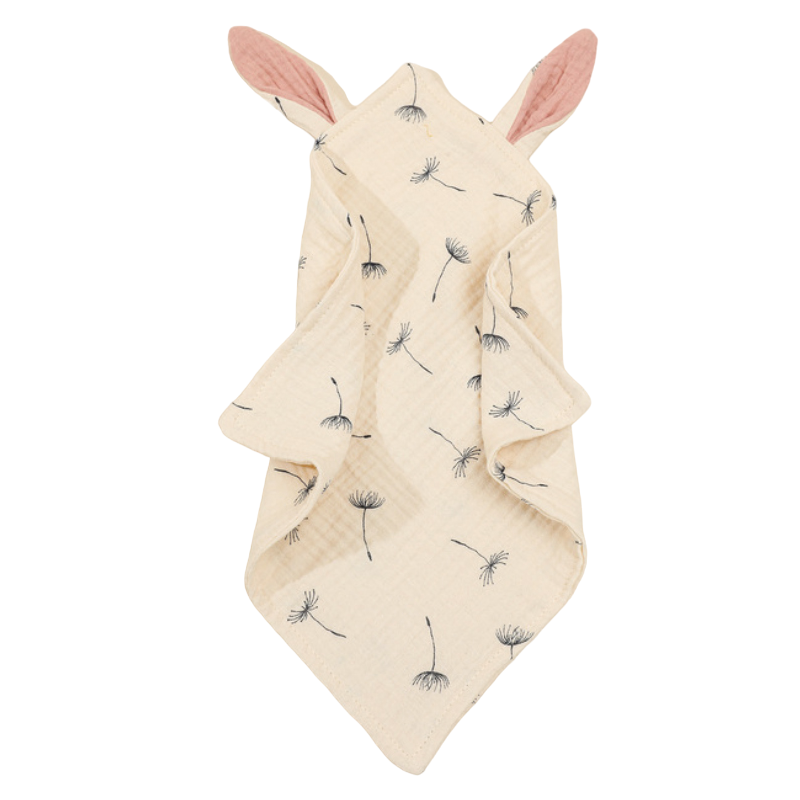 Knuffeldoekje met Oren 'Bloemen' paardenbloem