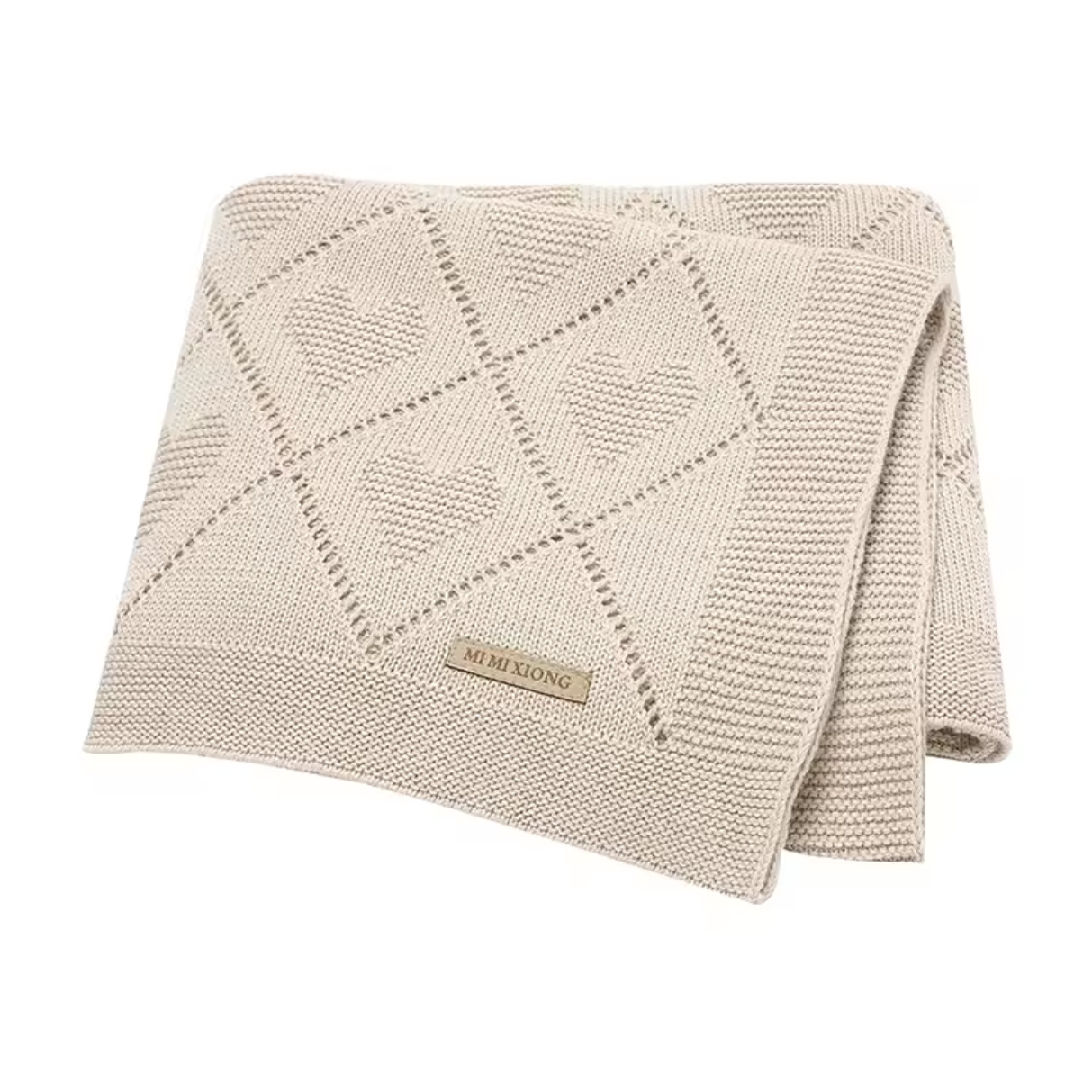 Katoenen Cellulaire Deken beige