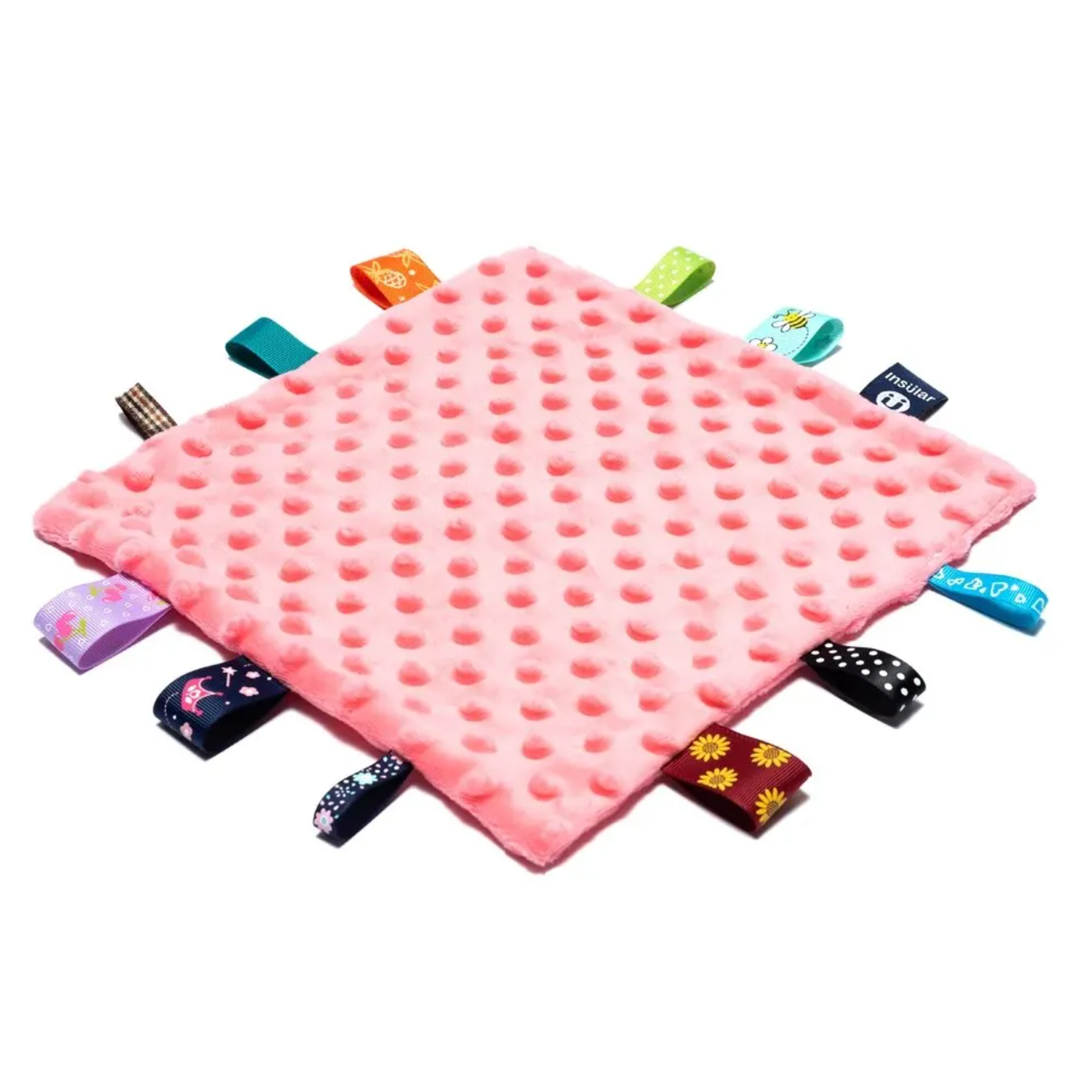 Noppenstof Knuffeldoekje Roze