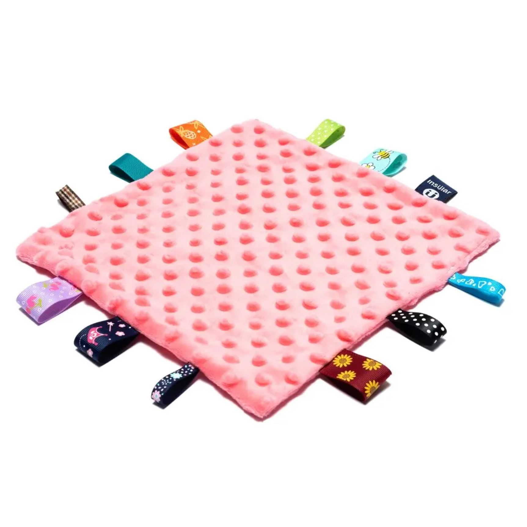 Noppenstof Knuffeldoekje Roze