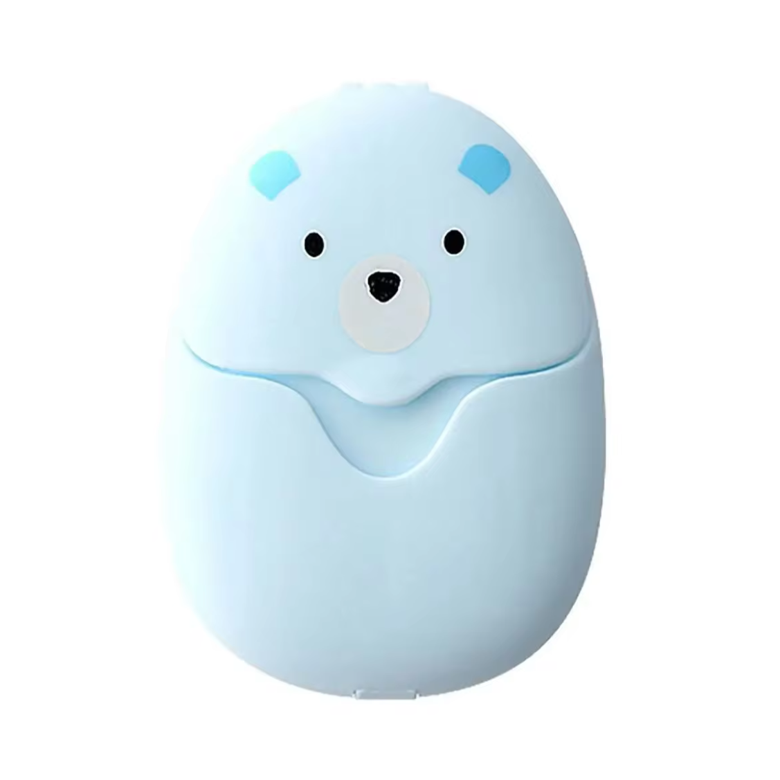 50 stuks Zeeppapiertjes in Dispenser blauw