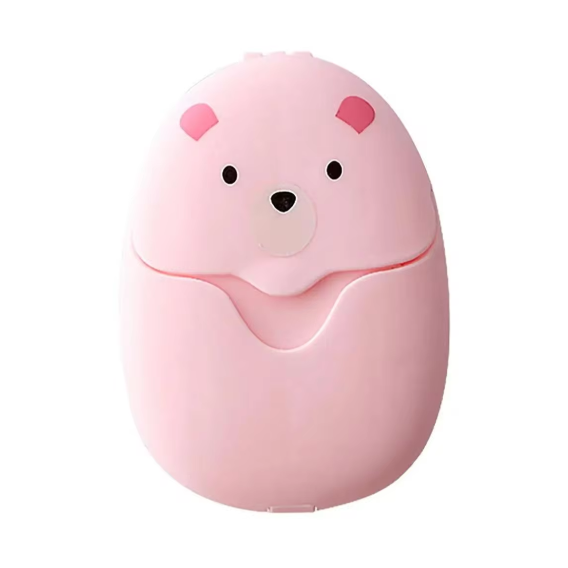 50 stuks Zeeppapiertjes in Dispenser roze