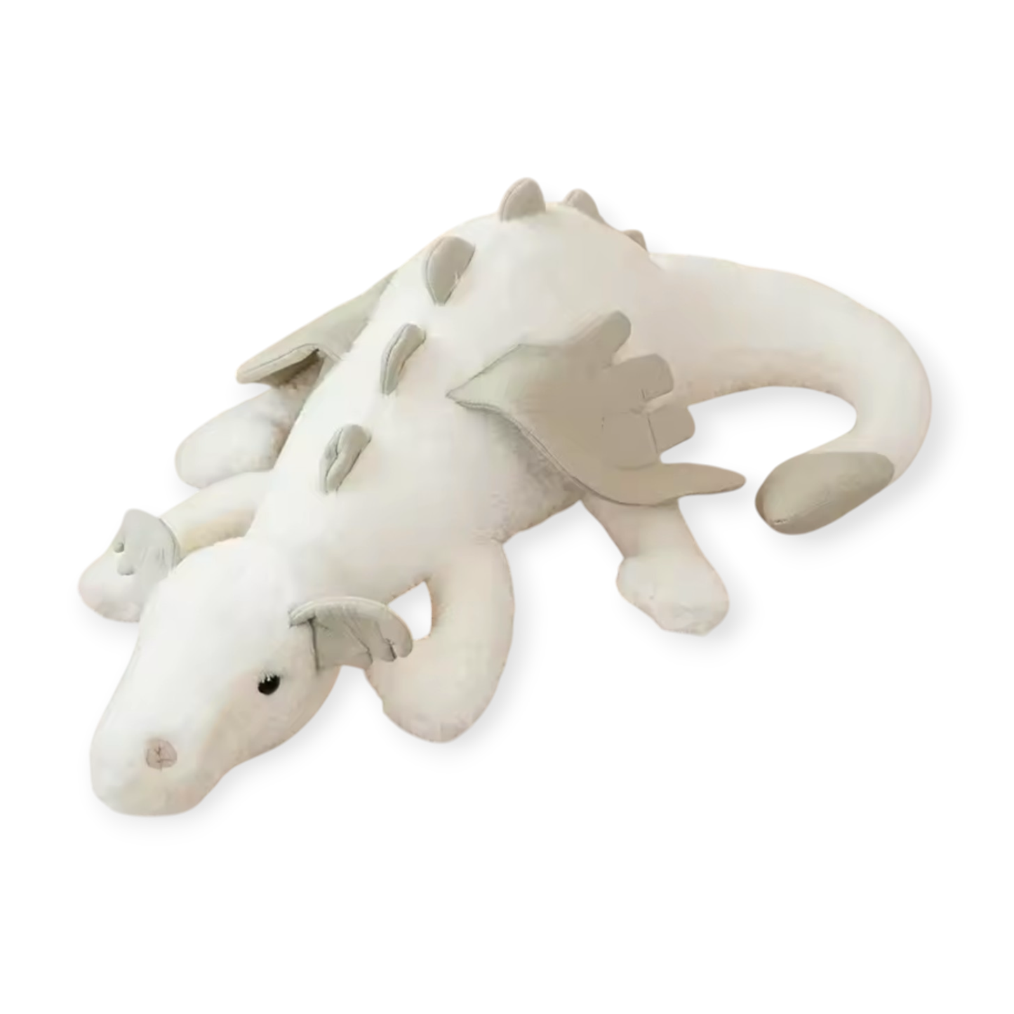 Zachte Knuffel Draak (3 kleuren) wit