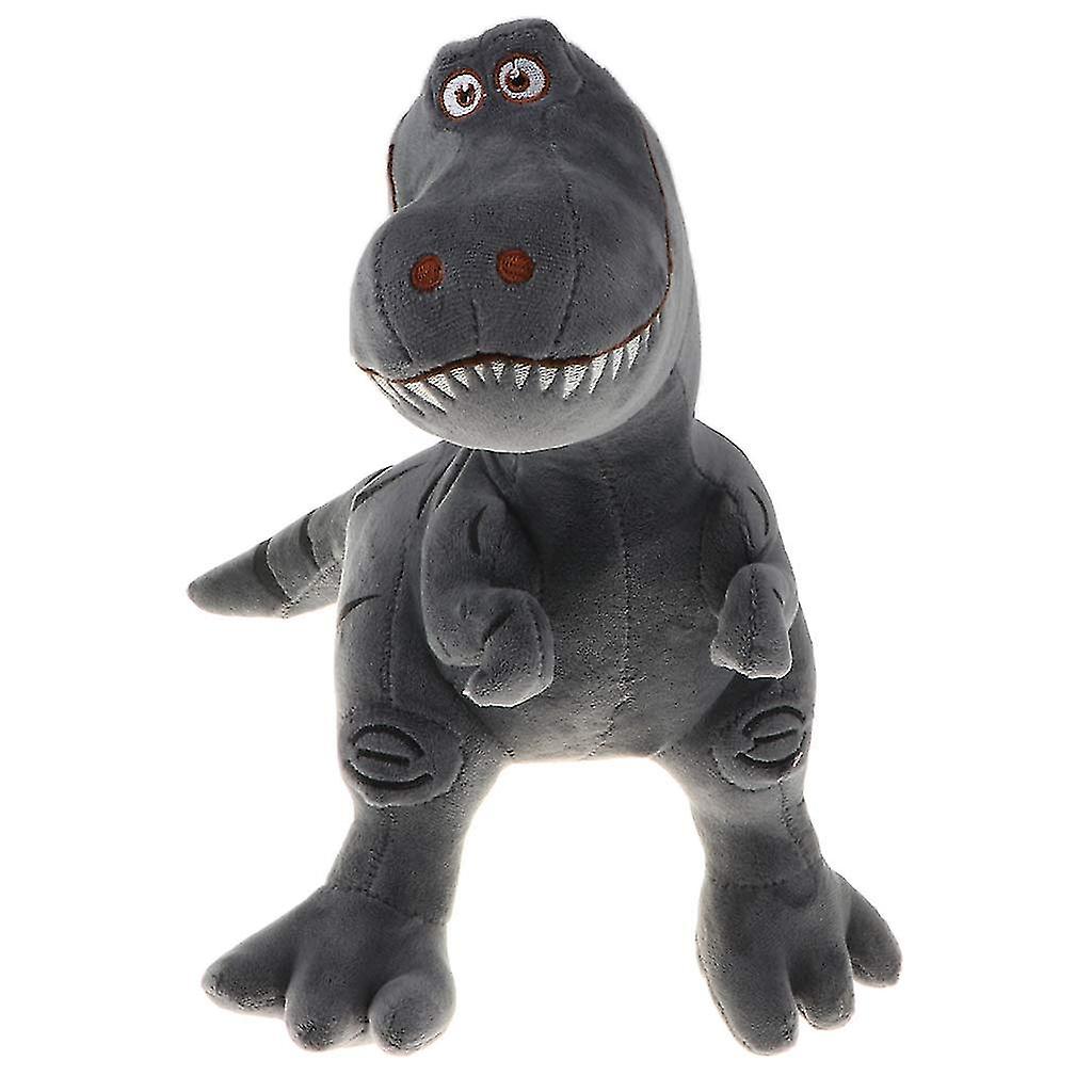 Dinosaurus Knuffel grijs voorkant