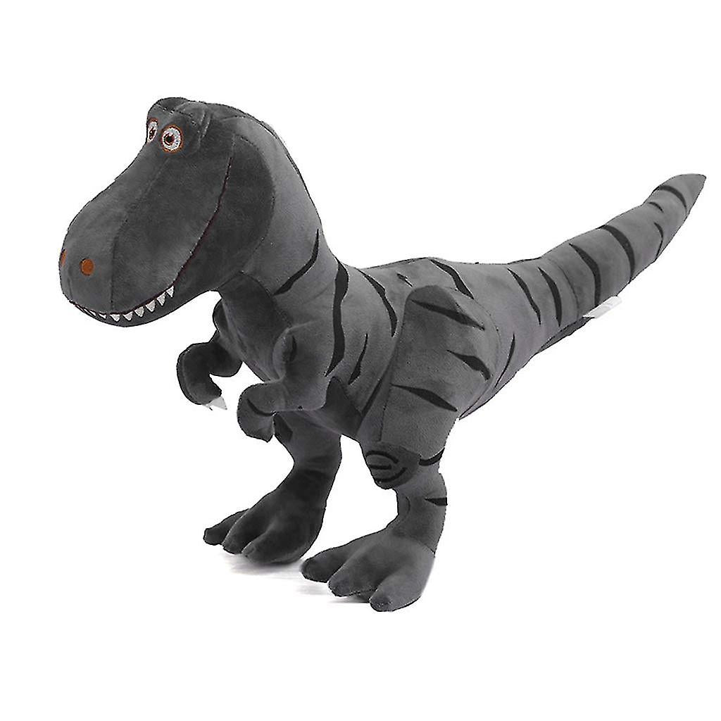 Dinosaurus Knuffel grijs flank
