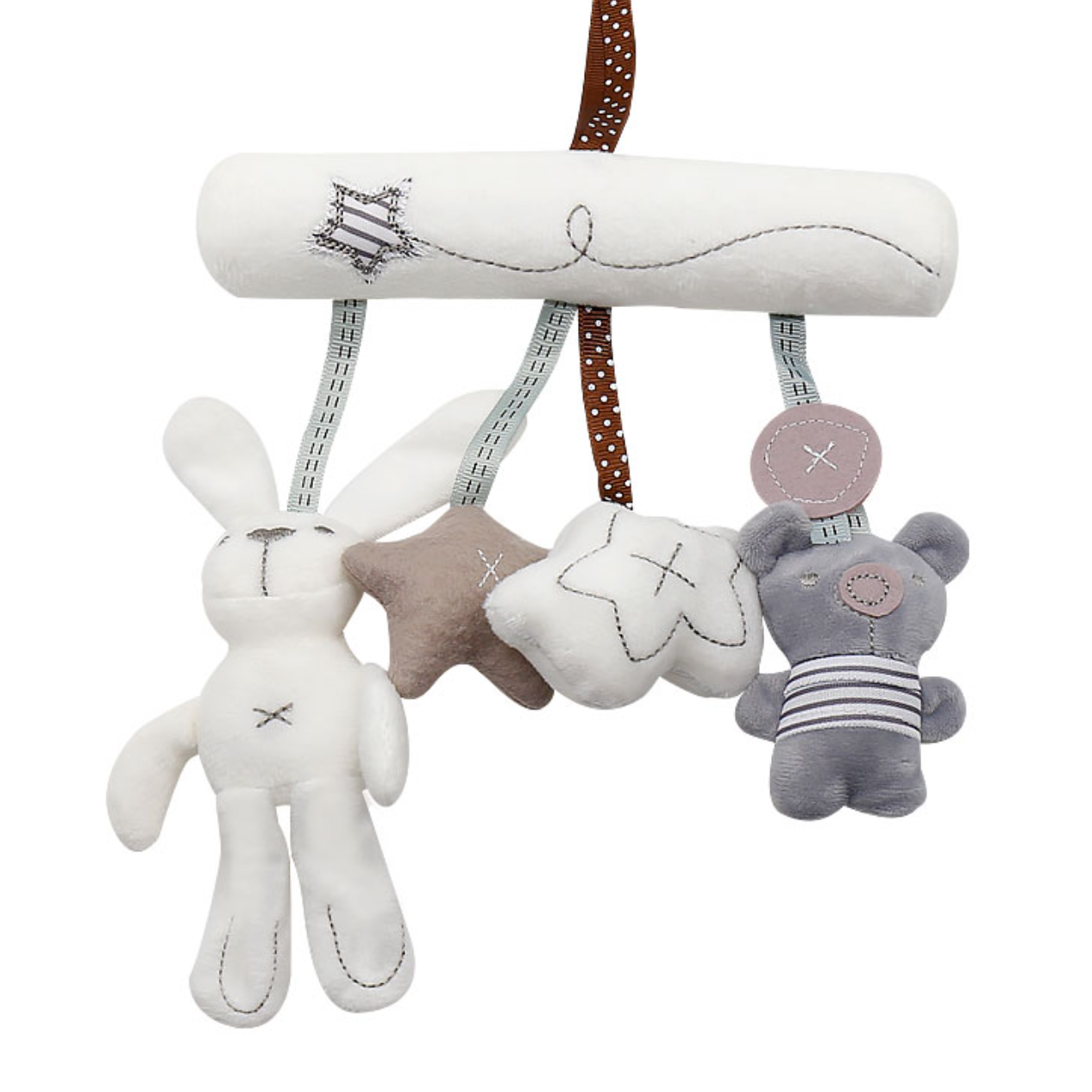 Mobiel met pluche hangers en muziek