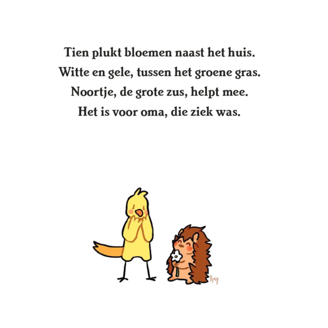 Voorleesboekje 'Tijn en Tien' plakken pleisters pagina