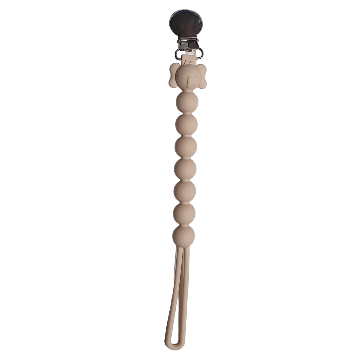 Siliconen Speenkoord 'Olifant' Beige
