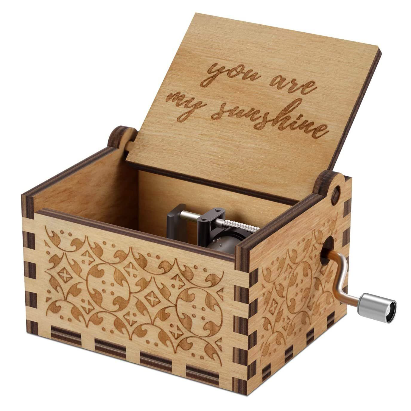 Houten Muziekdoosje 'You Are My Sunshine'