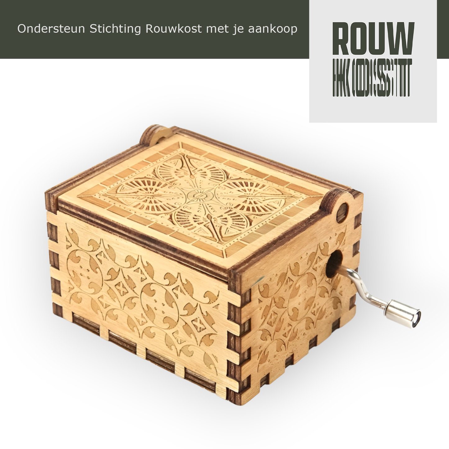 Houten Muziekdoosje 'You Are My Sunshine'