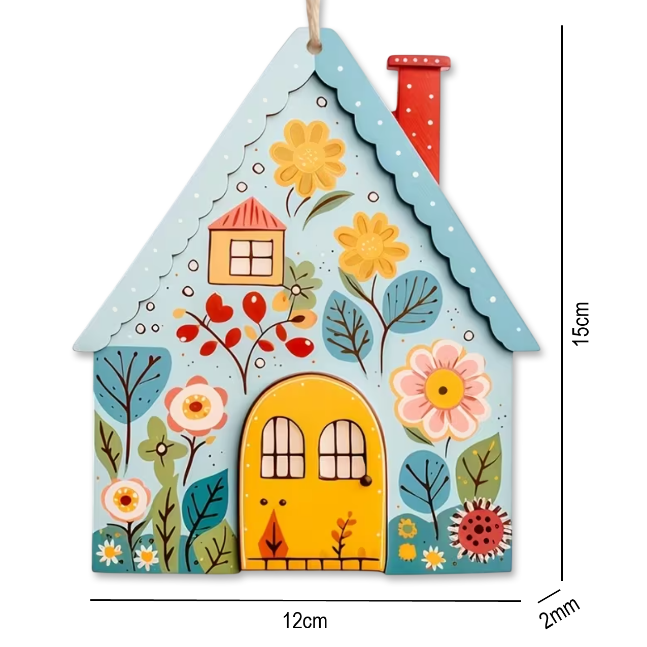 Houten Bloemen Huisje