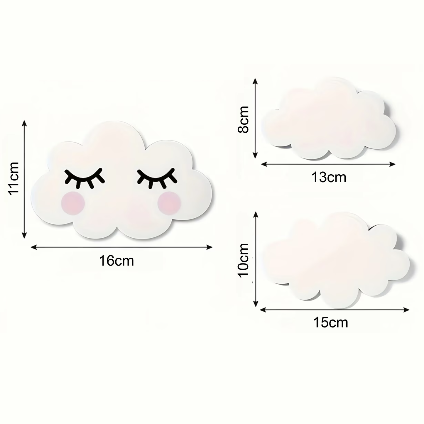 3 Houten Wolkjes
