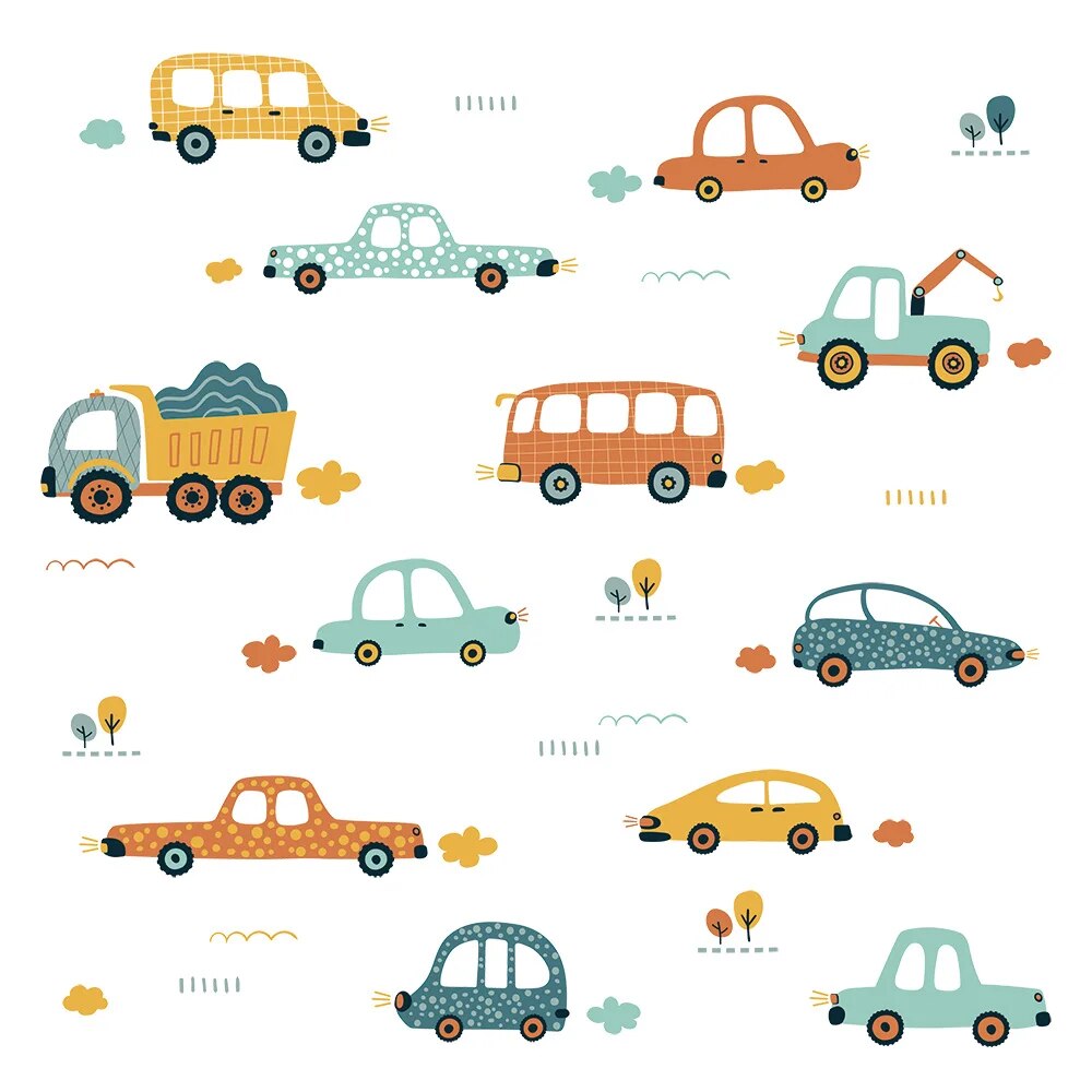 Muursticker met Auto's detail