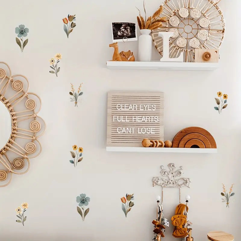 10 Bloemen Stickers sfeer