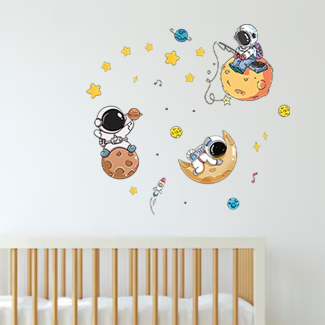 Muursticker 'Astronauten & Planeten'