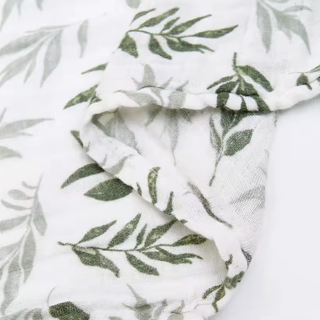 Hydrofiele Doek 'Green Floral' (110x120cm)