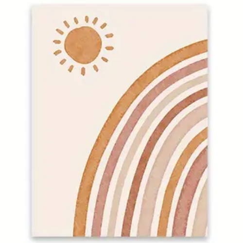 BoHo Posters sun and rainbow