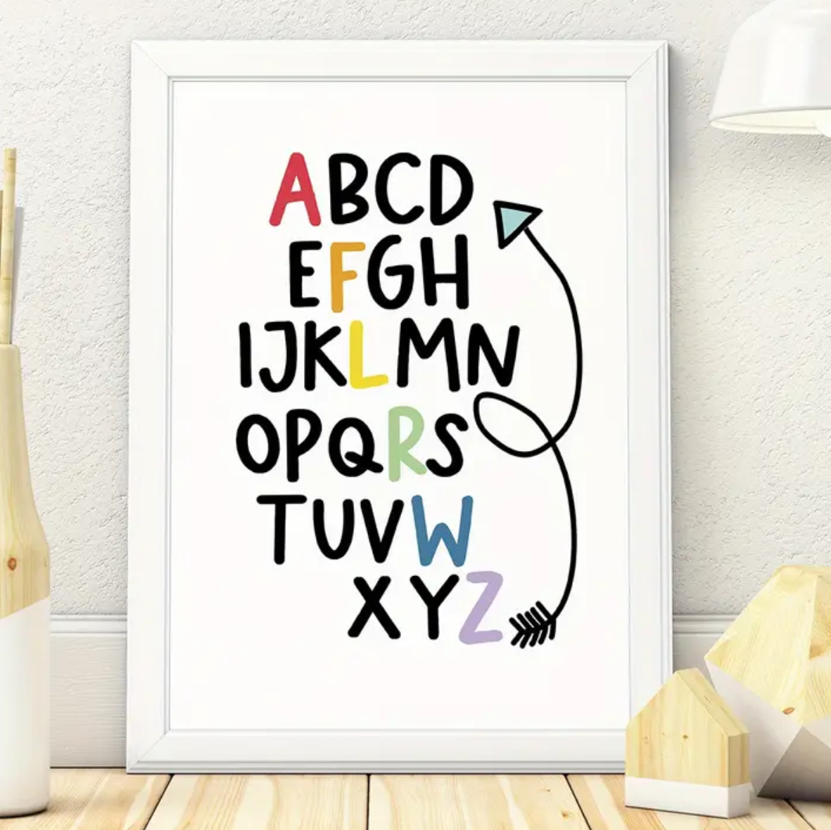 Kleurrijke A5 Poster alphabet