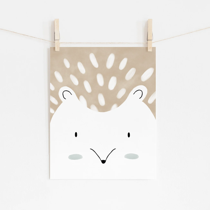Canvas poster egel
