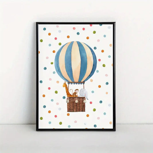 Canvas Poster 'Heteluchtballon'