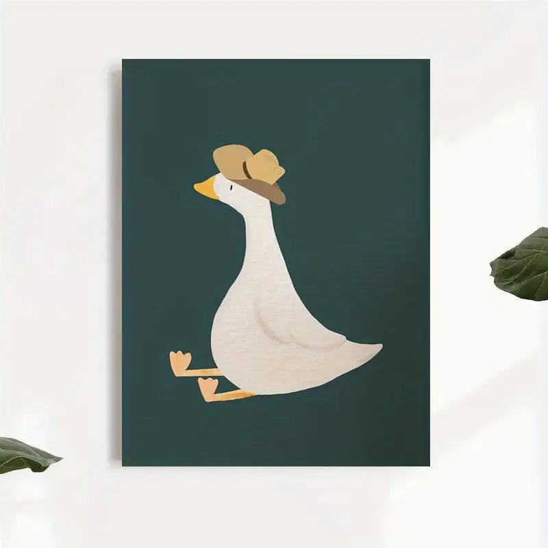 Eenden Canvas (2 varianten)
eend met hoed