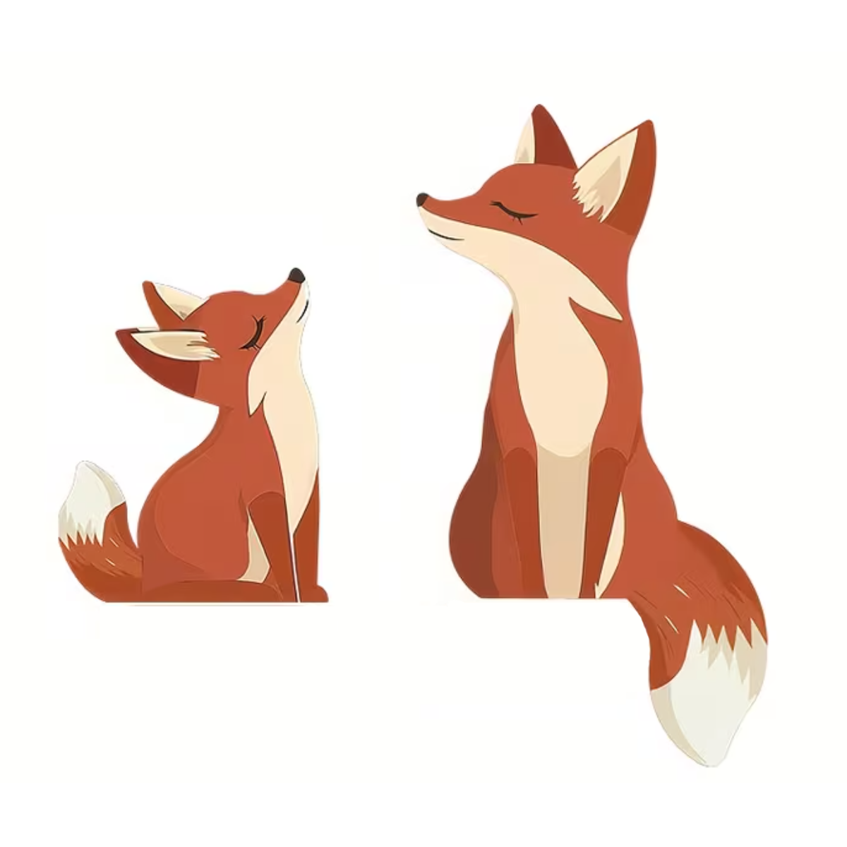 Houten Wand Decoratie Vosjes