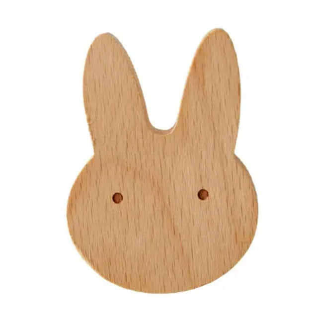 Houten Dieren Haakjes konijn
