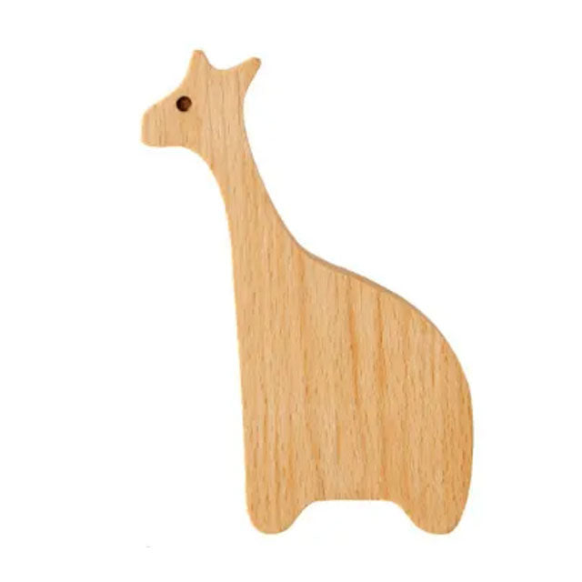 Houten Dieren Haakjes giraffe