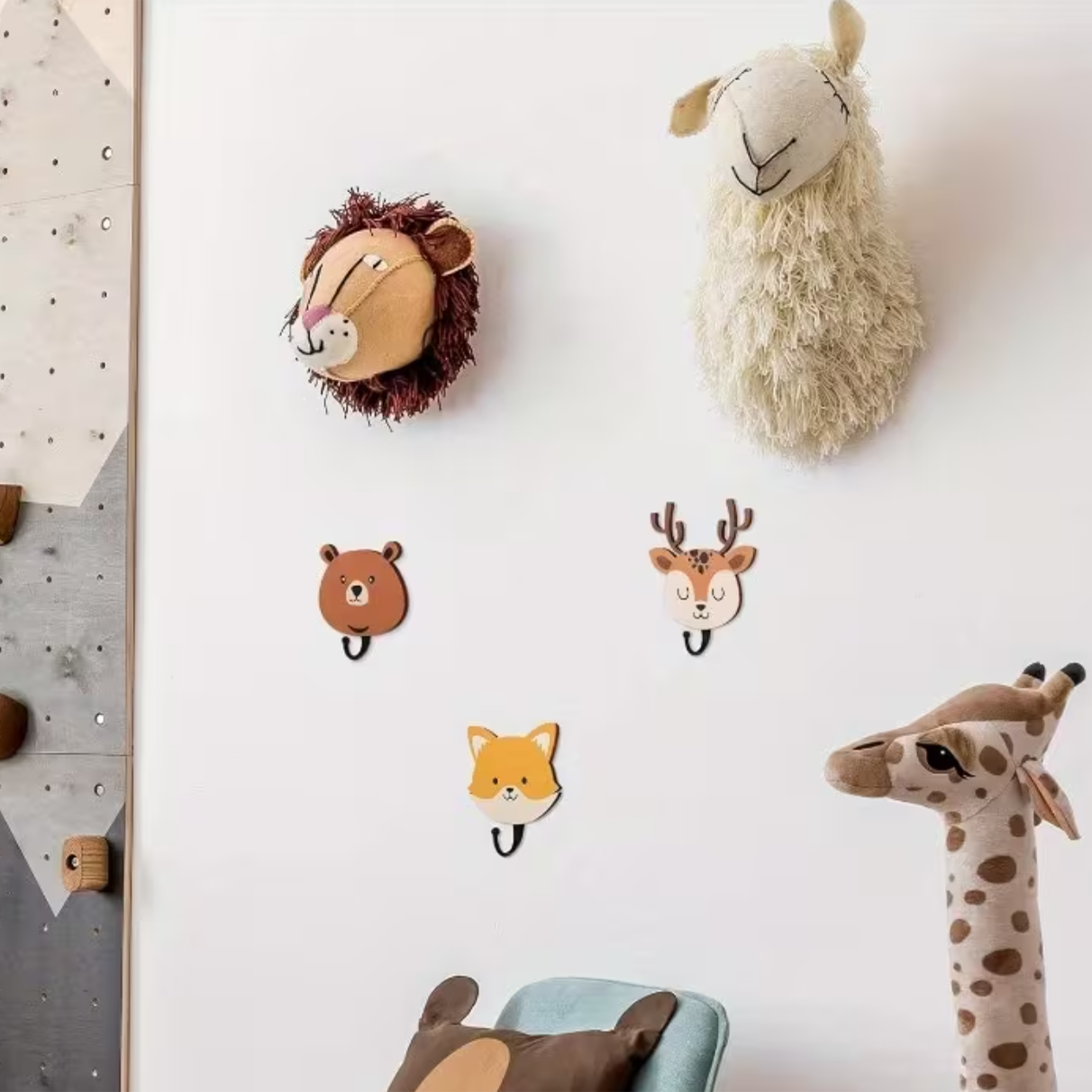 Set van 4 Dierenkop Haakjes