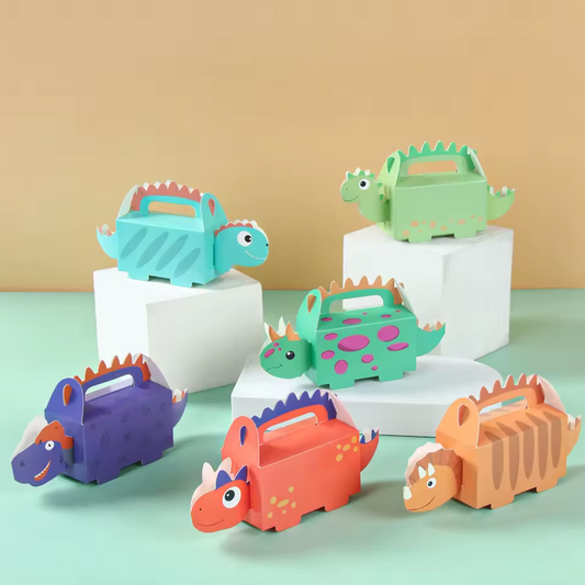 6 stuks Dino Traktatie Doosjes