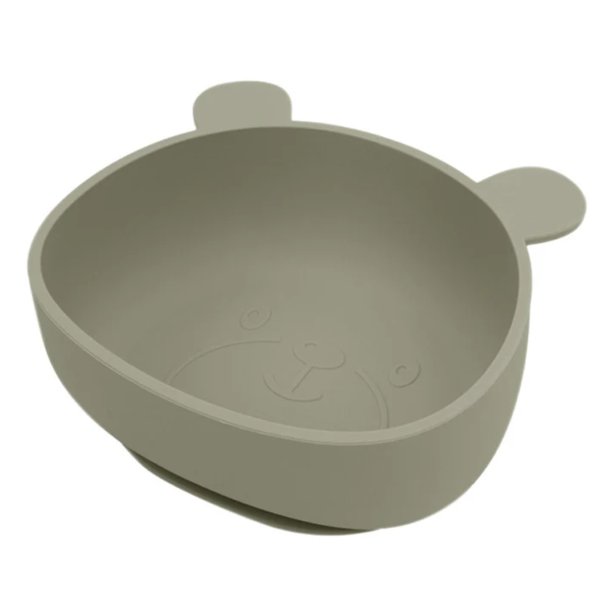 Siliconen Kommetje met Zuignap 'Beer' (Groen)