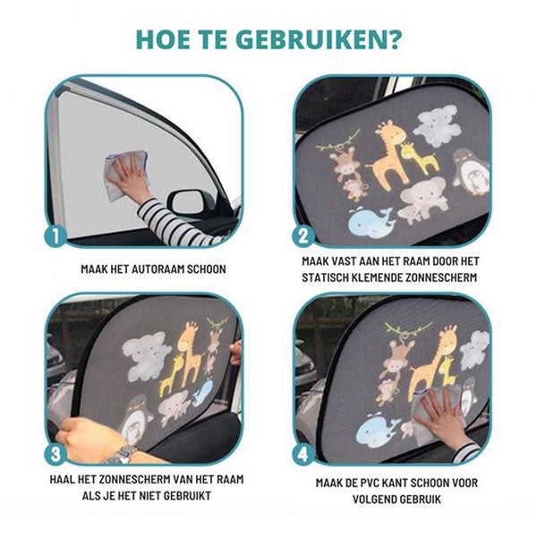 2 stuks Universele Auto Zonneschermen