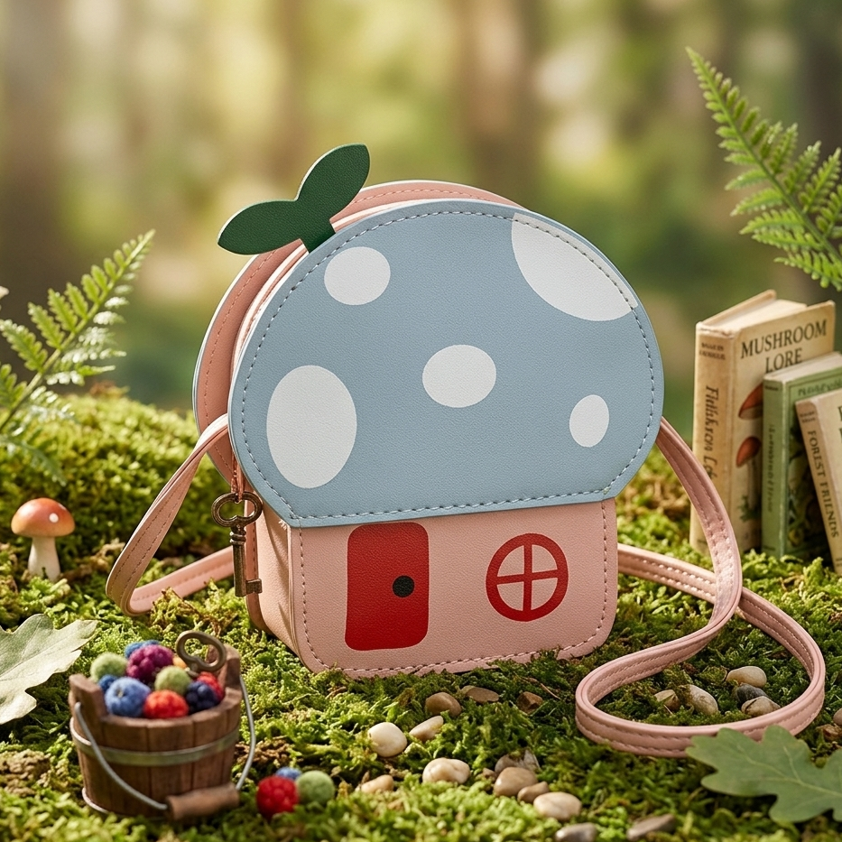 Crossbody Tasje 'Paddenstoel'