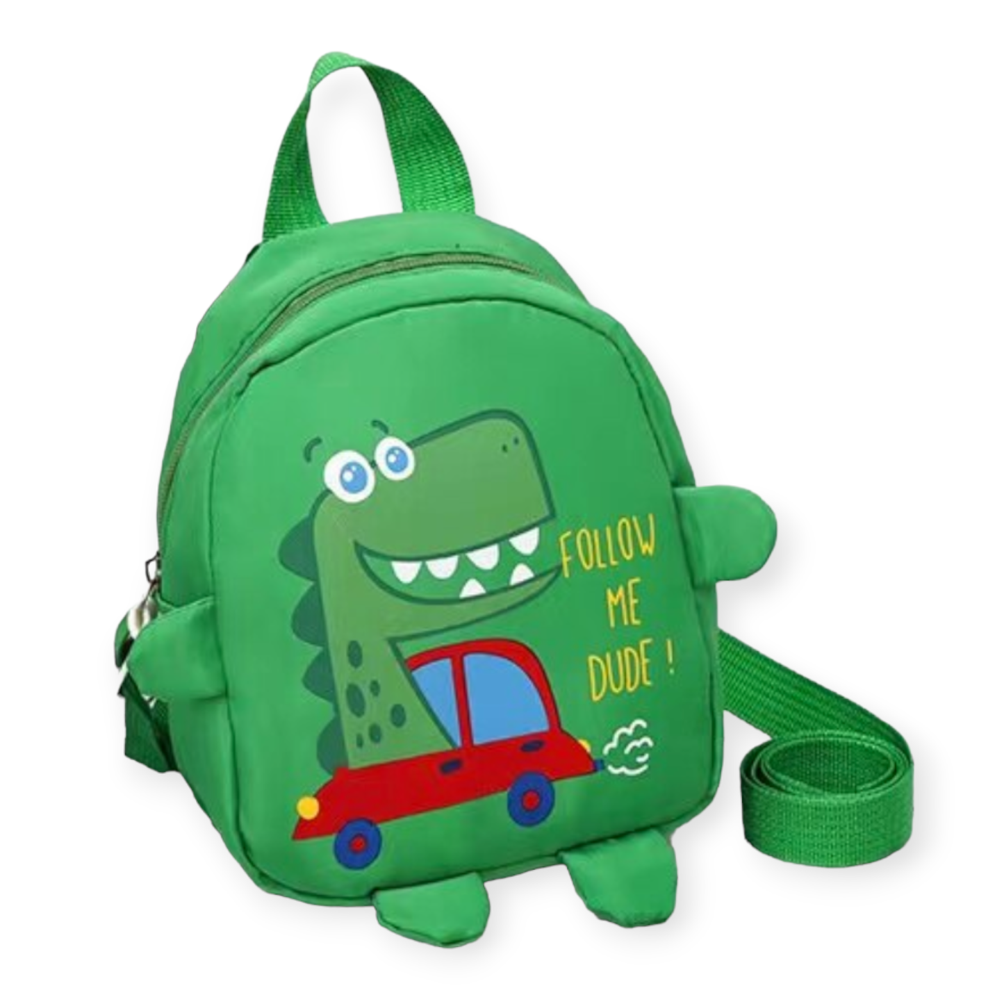 Groene dinosaurus rugzak