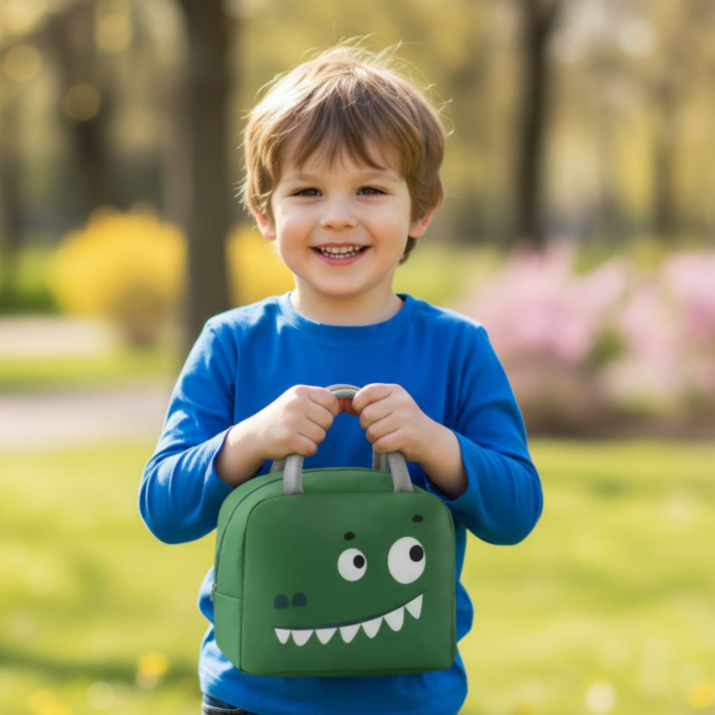 Lunch Bag - 'Krokodil met Grote Ogen'