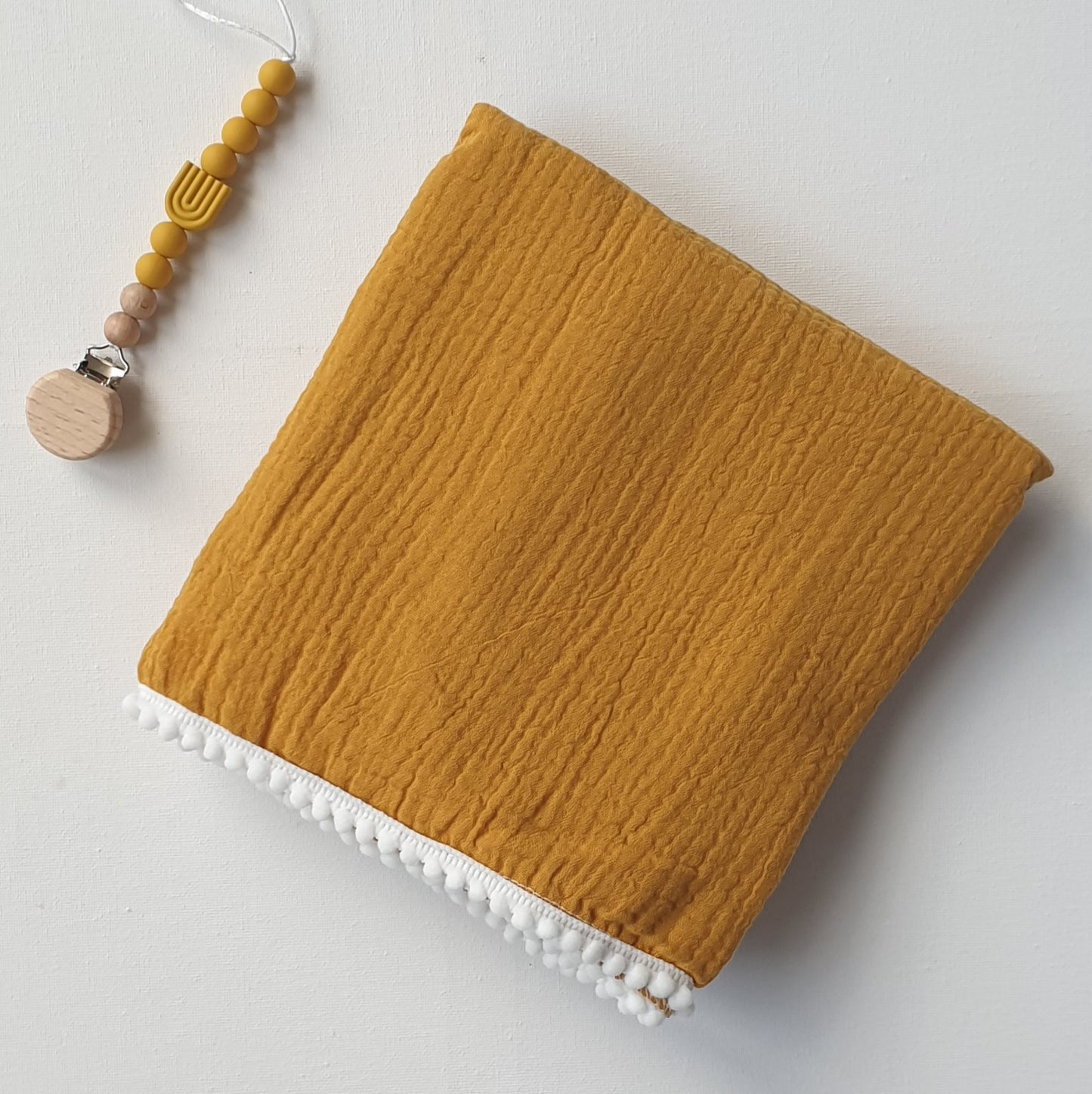 Mosterd-kleurige hydrofiele doek