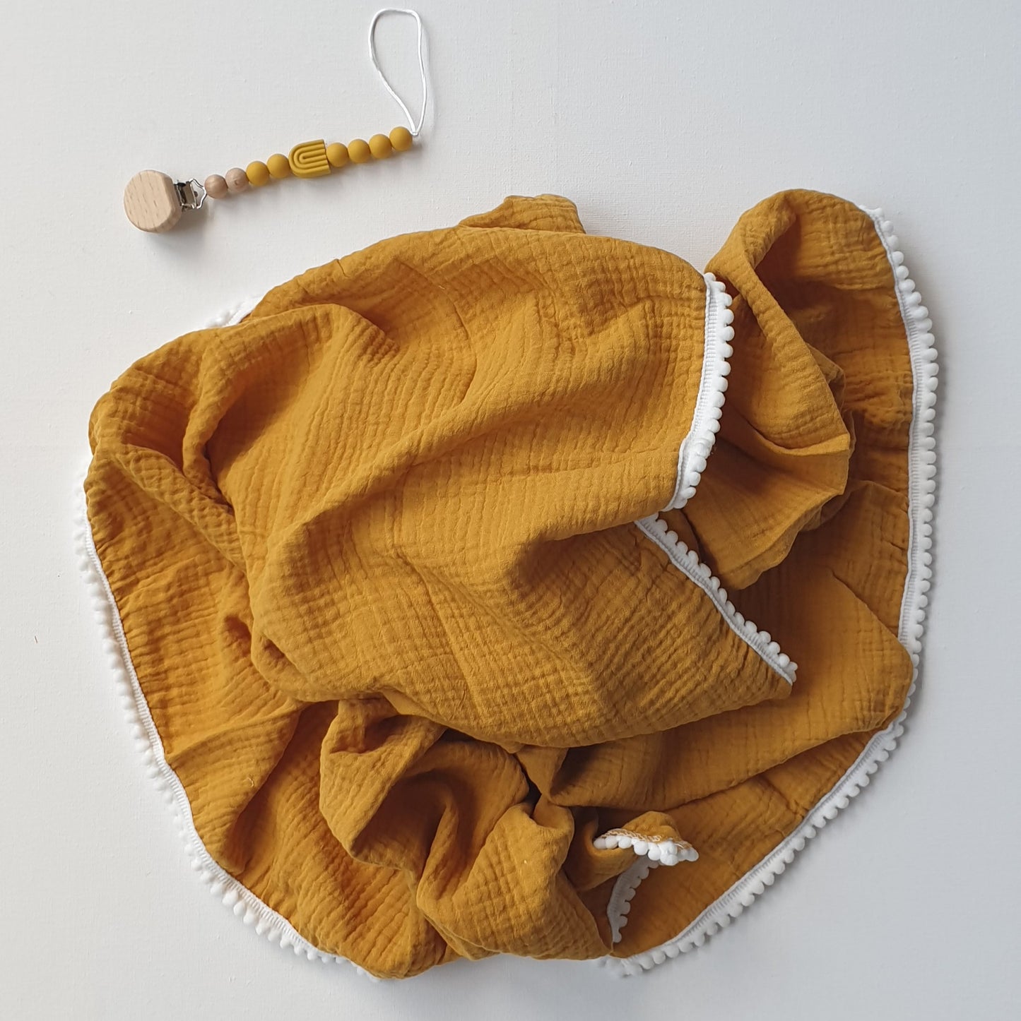 Mosterd-kleurige hydrofiele doek