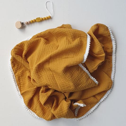 Mosterd-kleurige hydrofiele doek