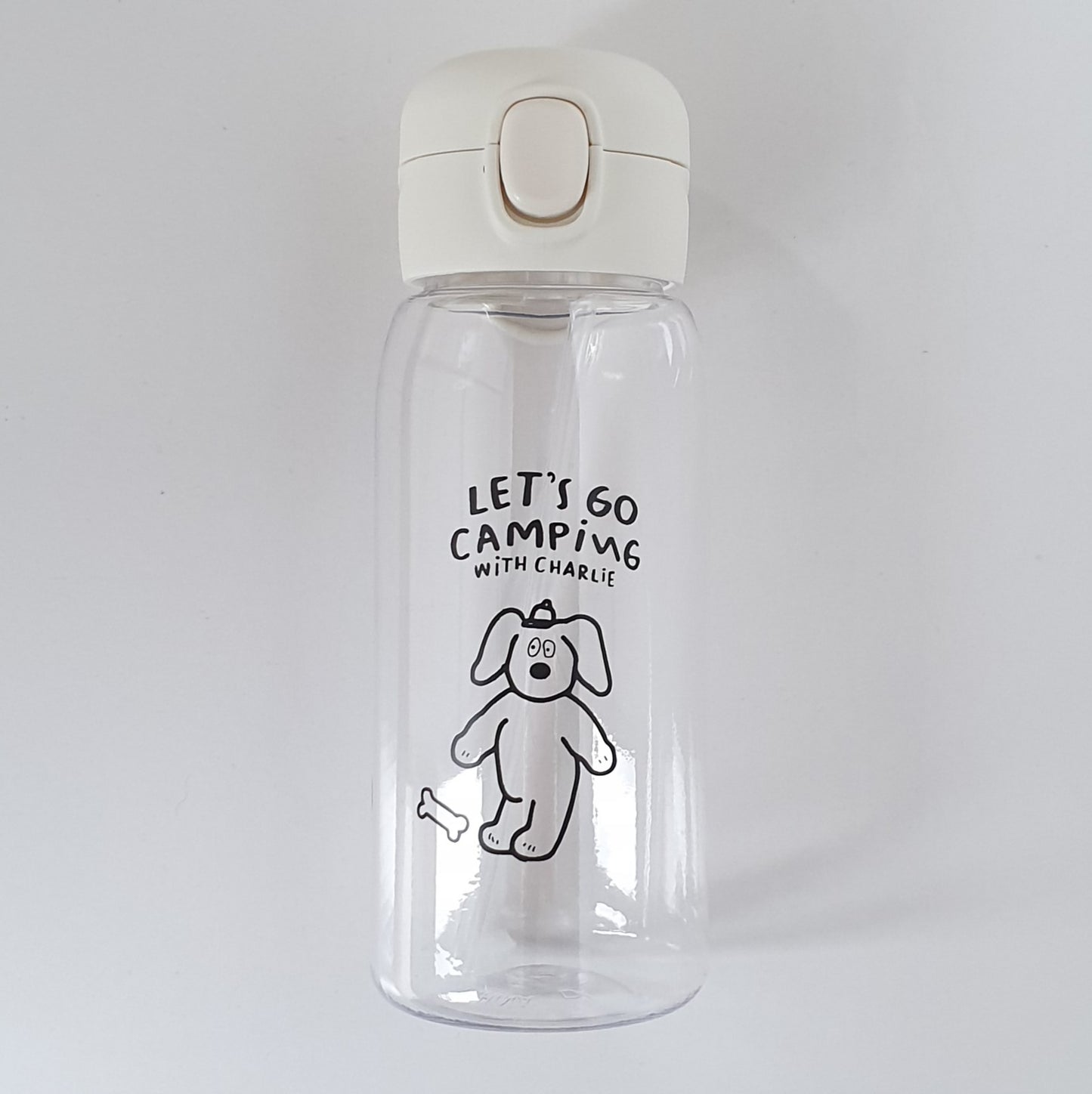Drinkfles 'Let's go camping with Charlie'