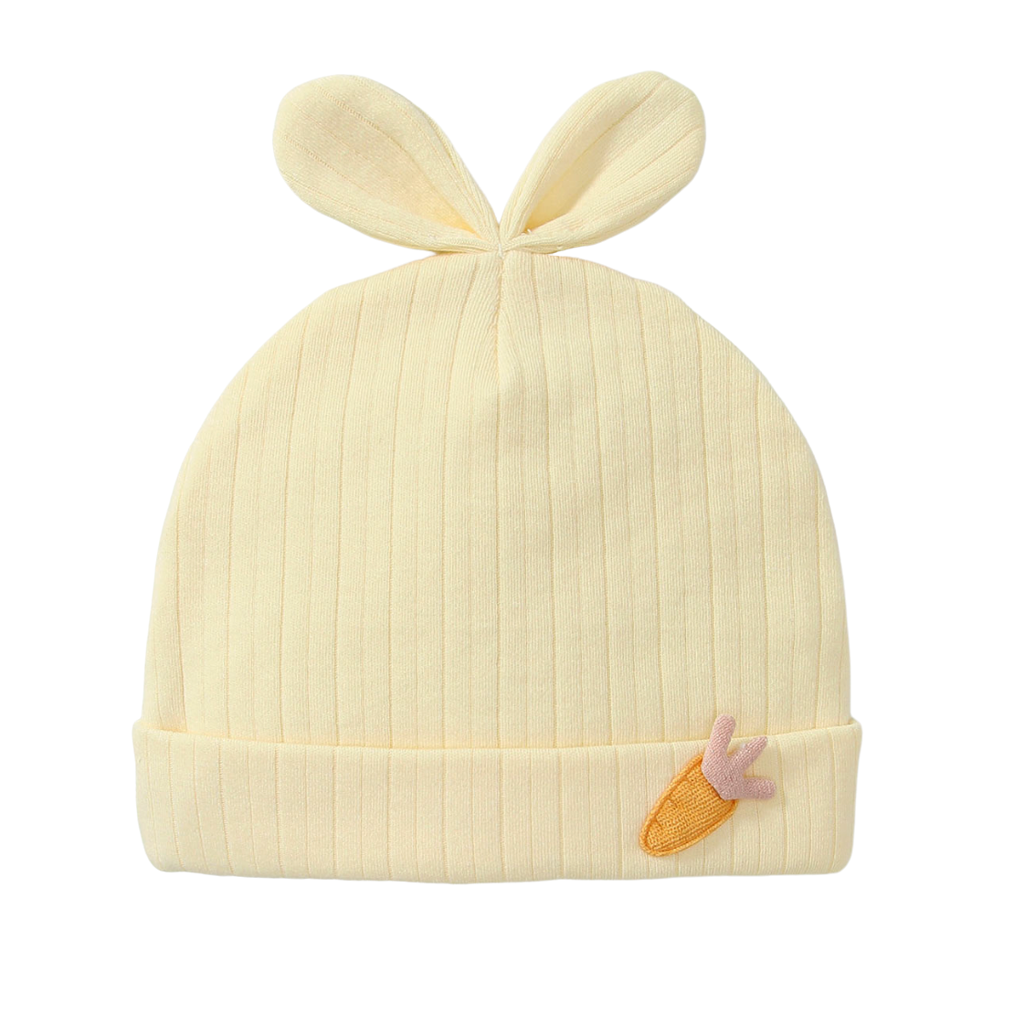 Newborn Beanie met Wortel geel